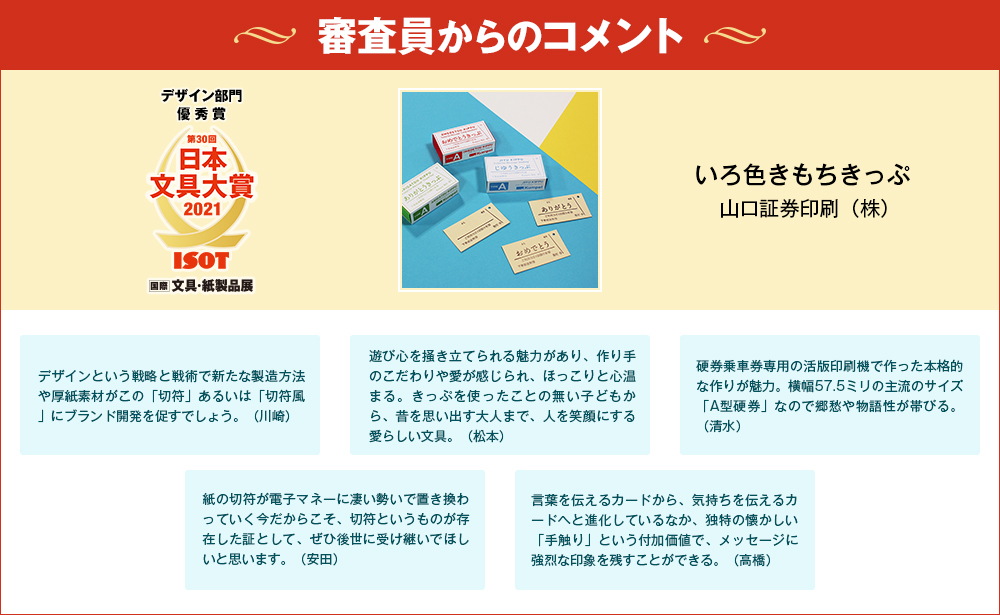受賞製品一覧 国際 文具 紙製品展 Isot イソット